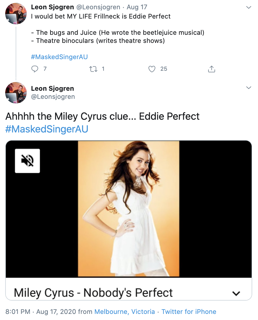 Frillneck clue about Miley Cyrus