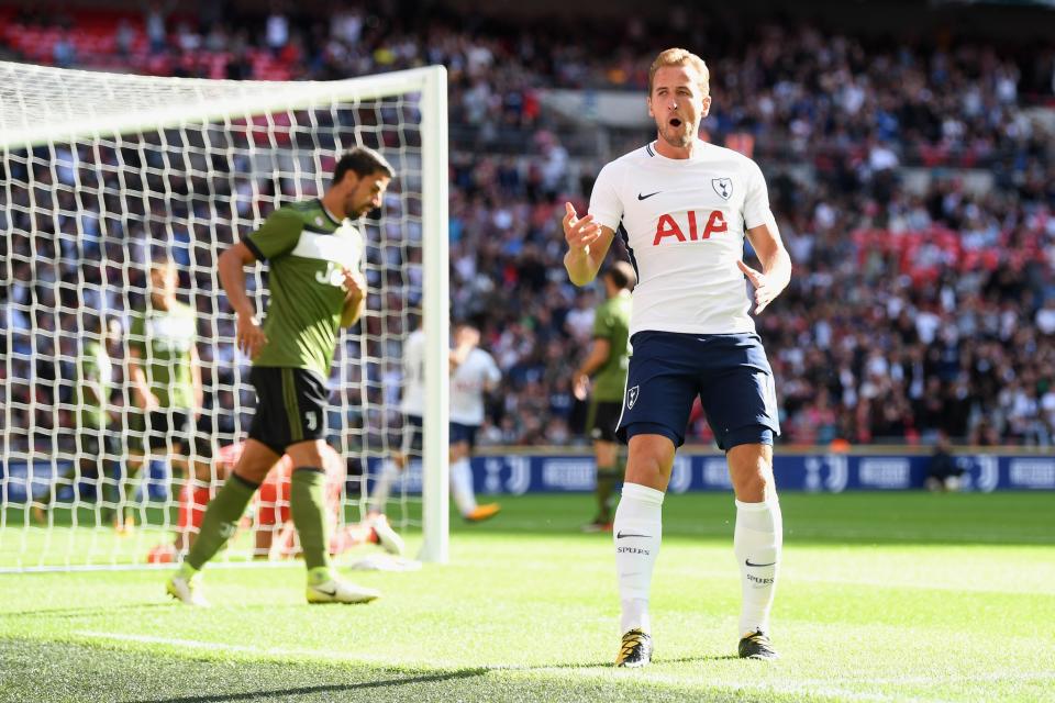 Harry Kane celebrates