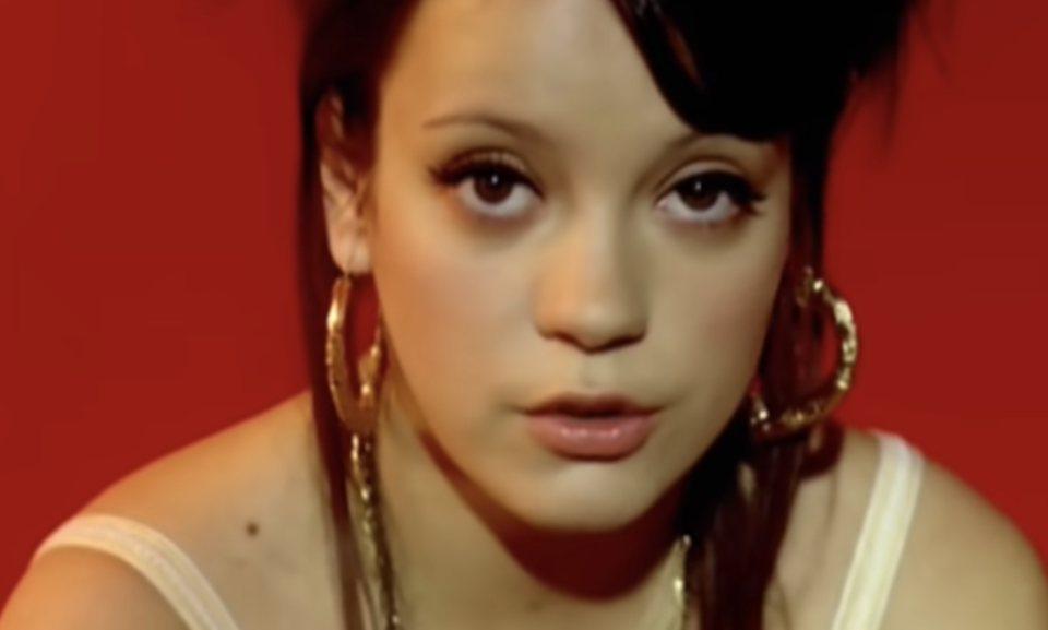 Lily Allen in her "Smile" music video