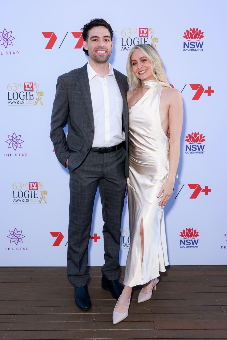 ollie skelton and tahnee cook attend the tv week logie awards nominations event on june 19, 2023 in sydney, australia