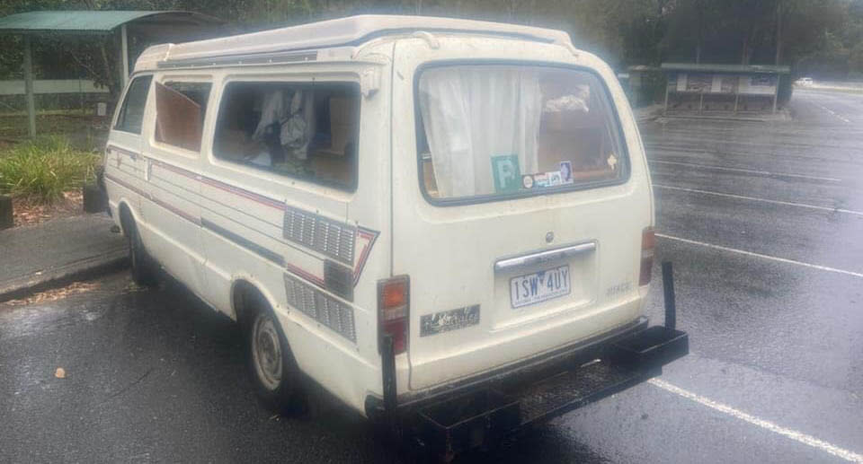 A photo of Jackson Stacker's van that his parents gave him last Christmas. Source: Supplied 