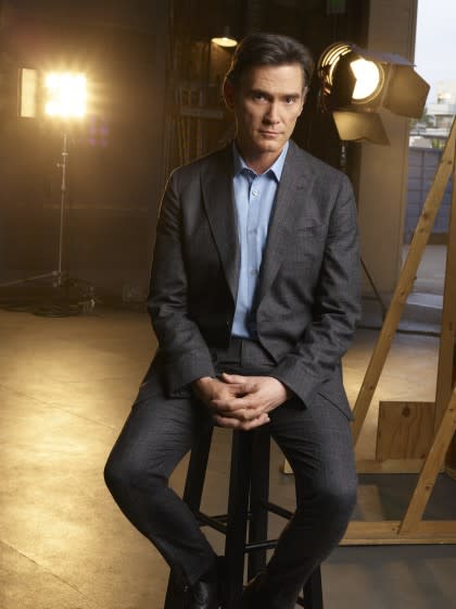 A fox is a wolf who sends flowers: Cory Ellison may seem crazy, but Billy Crudup knows he's outfoxing everyone. Crudup plays Ellison on "The Morning Show."