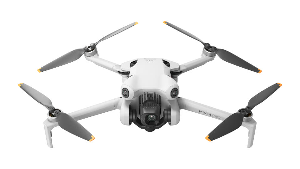 DJI Mini 4 Pro on white background