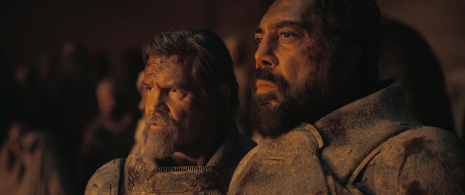 Gurney Halleck (Josh Brolin) is one of Paul's teachers, a task the Fremen leader Stilgar (Javier Bardem) also takes on in "Dune: Part Two."