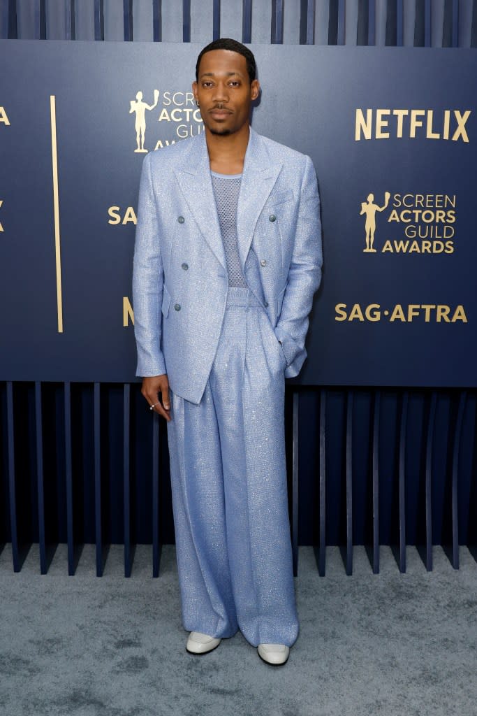 Tyler James Williams attends the 30th Annual Screen Actors Guild Awards at Shrine Auditorium and Expo Hall on February 24, 2024 in Los Angeles, California.