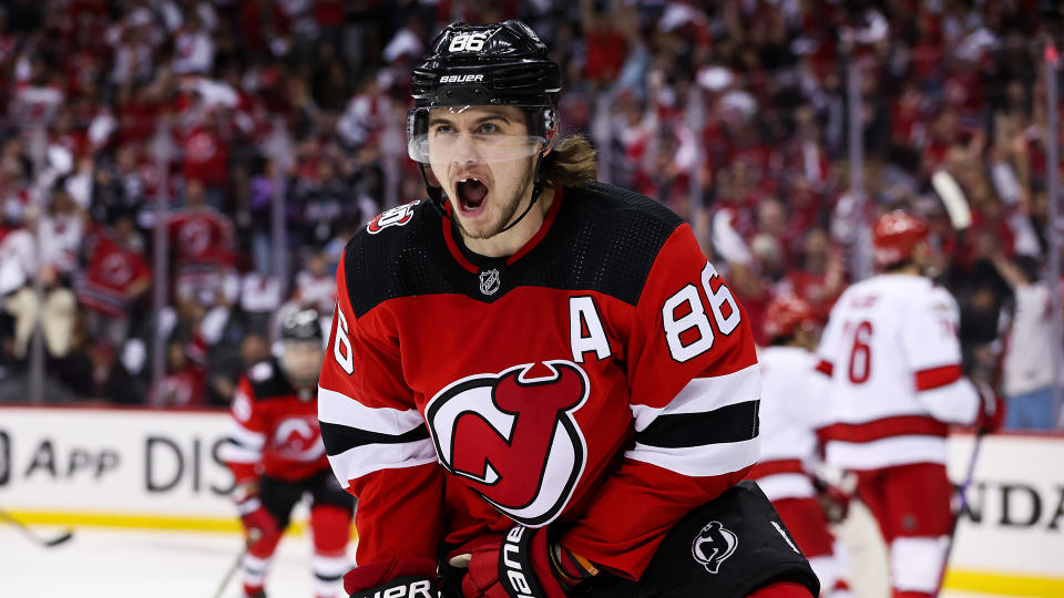 Jack Hughes and the Devils figure to give the rest of the NHL headaches for years to come. (Photo by Andrew Mordzynski/Icon Sportswire via Getty Images)