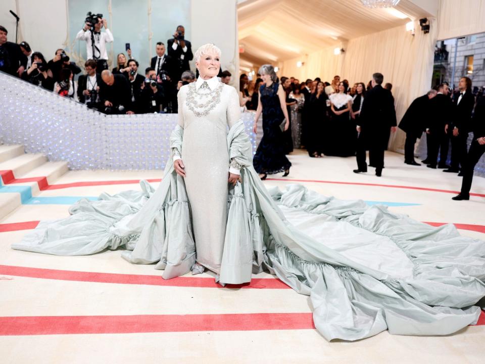 Glenn Close attends the 2023 Met Gala.