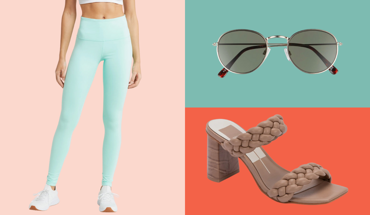 Nordstrom spring sale — leggings, sandals, sunglasses