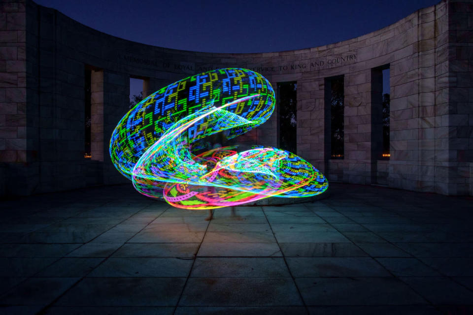 Hula Hoop light show