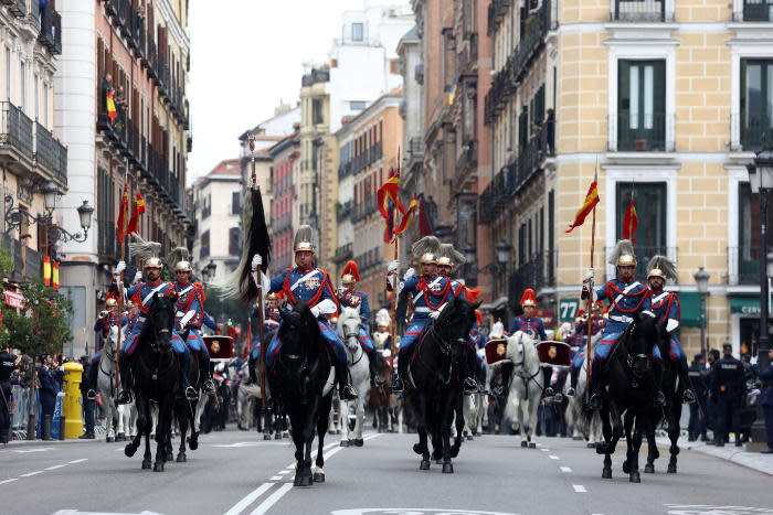 Las calles de Madrid durante la jura de la Constitución de la princesa Leonor