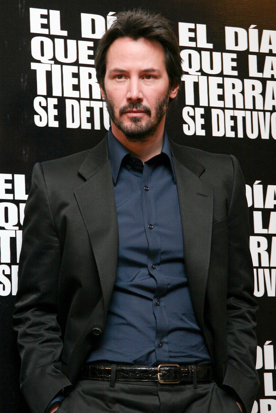 Reeves attends a press conference for "The Day the Earth Stood Still" at the Four Seasons Hotel in Mexico City.&nbsp;