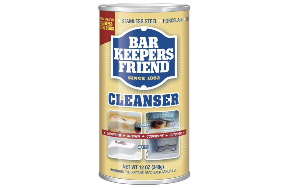 Limpiador en polvo Bar Keepers Friend, un producto básico en las cocinas e incluso protagonista en The Bear. (Foto: Amazon)