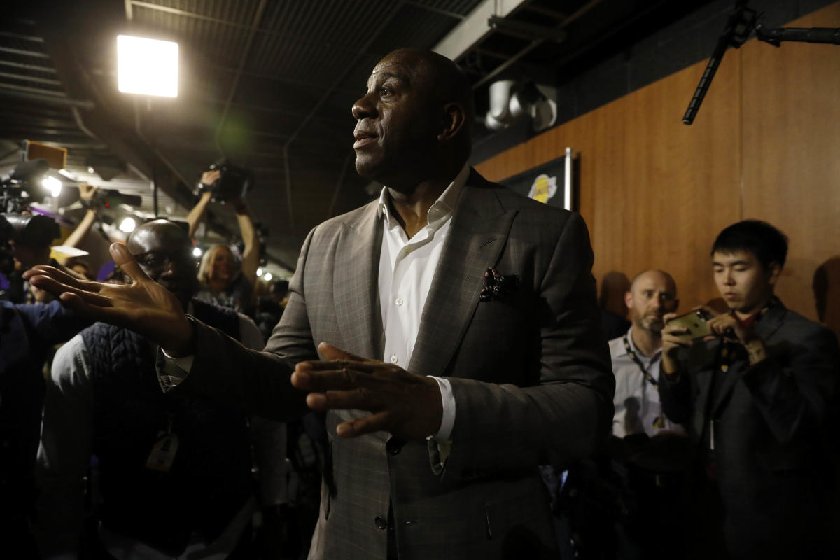 Magic Johnson abruptly steps down as LA Lakers president, NBA