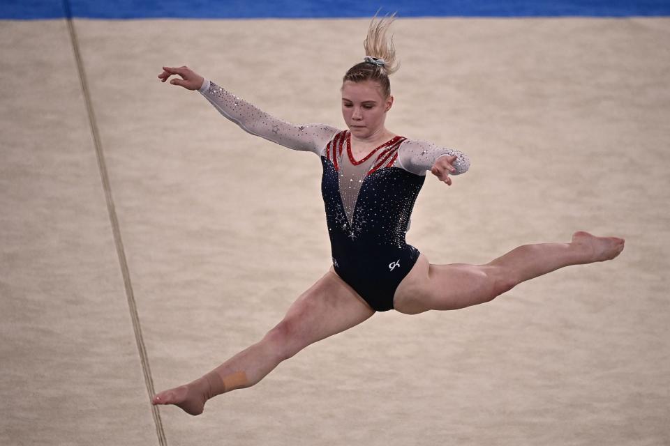 <p>Biography: 21 years old</p> <p>Event: Women's floor exercise (gymnastics) </p> <p>Quote: "I think coming back from a day like yesterday ... I'm really proud of myself for being able to put that behind me and finish with probably the best floor routine I've ever done in my life."</p>