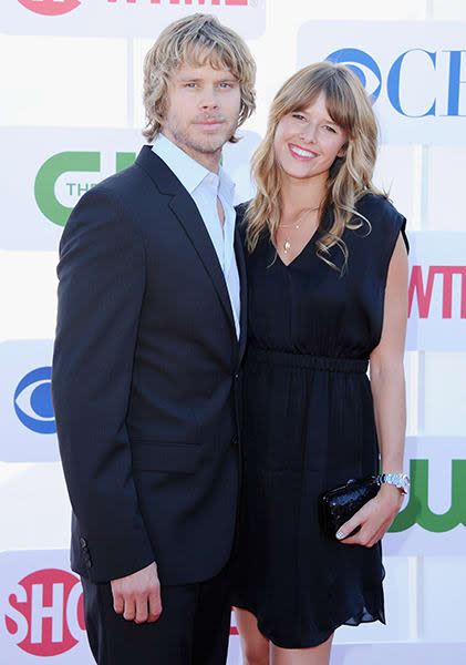 eric christian olsen and wife red carpet