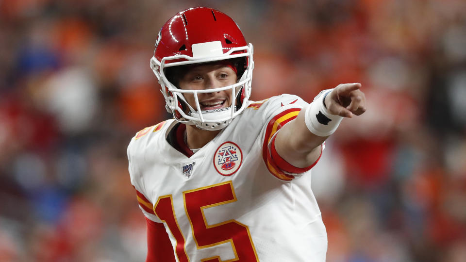 Kansas City Chiefs quarterback Patrick Mahomes expects to be back on the field soon. (AP Photo/David Zalubowski)