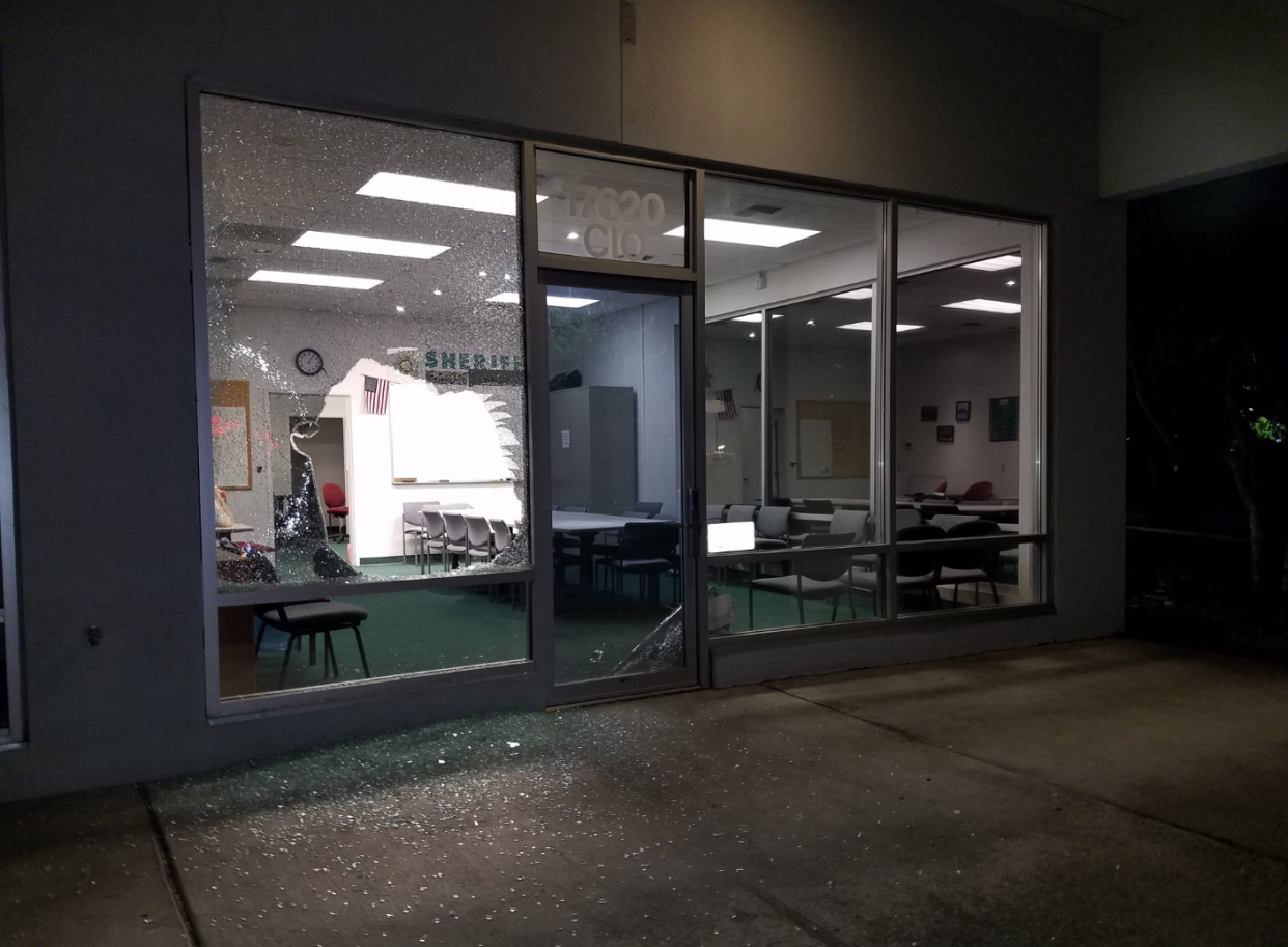 According to King County Sheriff's Office, the suspect who broke into their office brought donuts with him as a "peace offering." (Photo: Facebook)