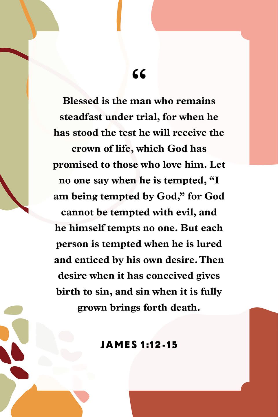 9) James 1:12-15