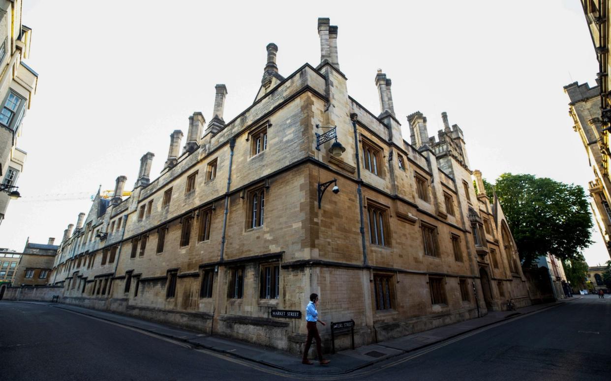 Jesus College, Oxford, where students will face the prospect of online lectures from the autumn  - BLOOMBERG