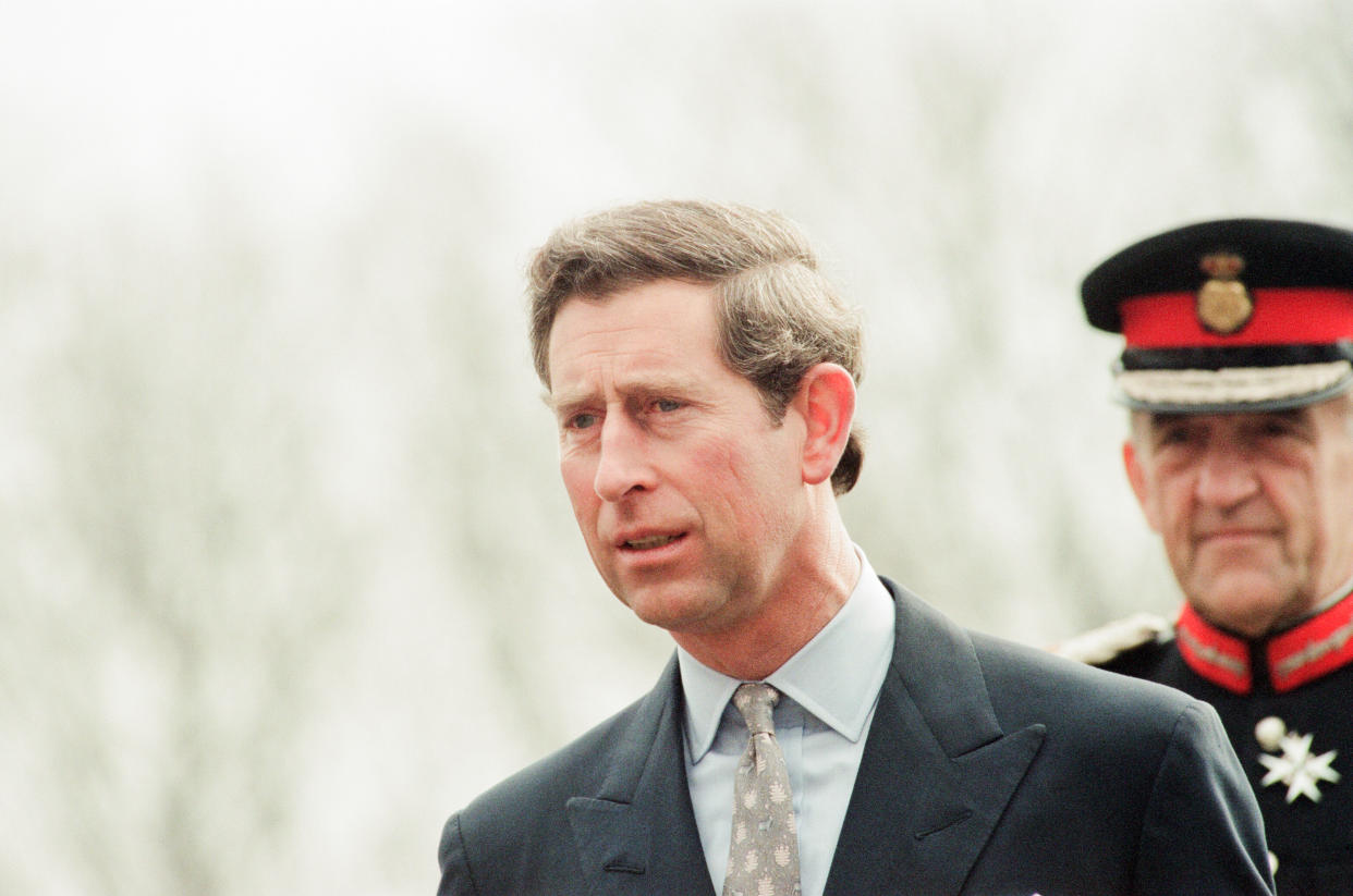 Prince Charles visits Rosecroft Secondary School, Loftus, Saltburn-by -the-Sea, Redcar And Cleveland, Wednesday 30th March 1994. (Photo by Teesside Archive/Mirrorpix/Getty Images)