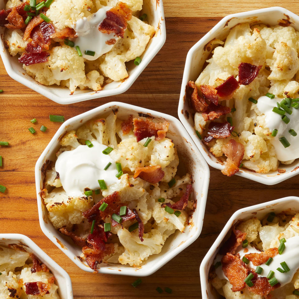 Mini Loaded Cauliflower Casseroles