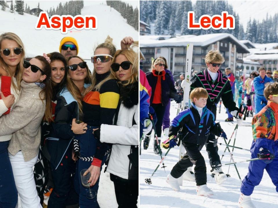 While celebrities frequent Aspen, Lech targets a royal crowd.