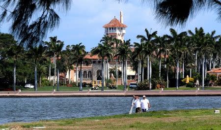 U.S. President Donald Trump's Mar-a-Lago estate in Palm Beach is seen from West Palm Beach, Florida, U.S., as Trump prepared to return to Washington after a weekend at the estate, March 5, 2017. REUTERS/Joe Skipper