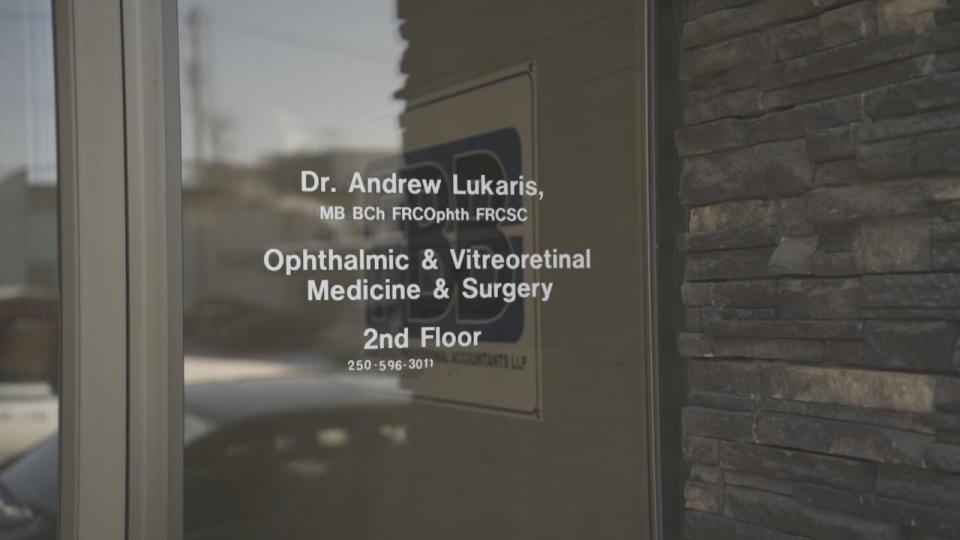 Dr. Andrew Lukaris is the only retinal specialist in Prince George registered under the Provincial Retinal Diseases Treatment Program. But specialists like him are withdrawing from the program on March 31 due to a proposed 32 per cent reduction in their compensation.