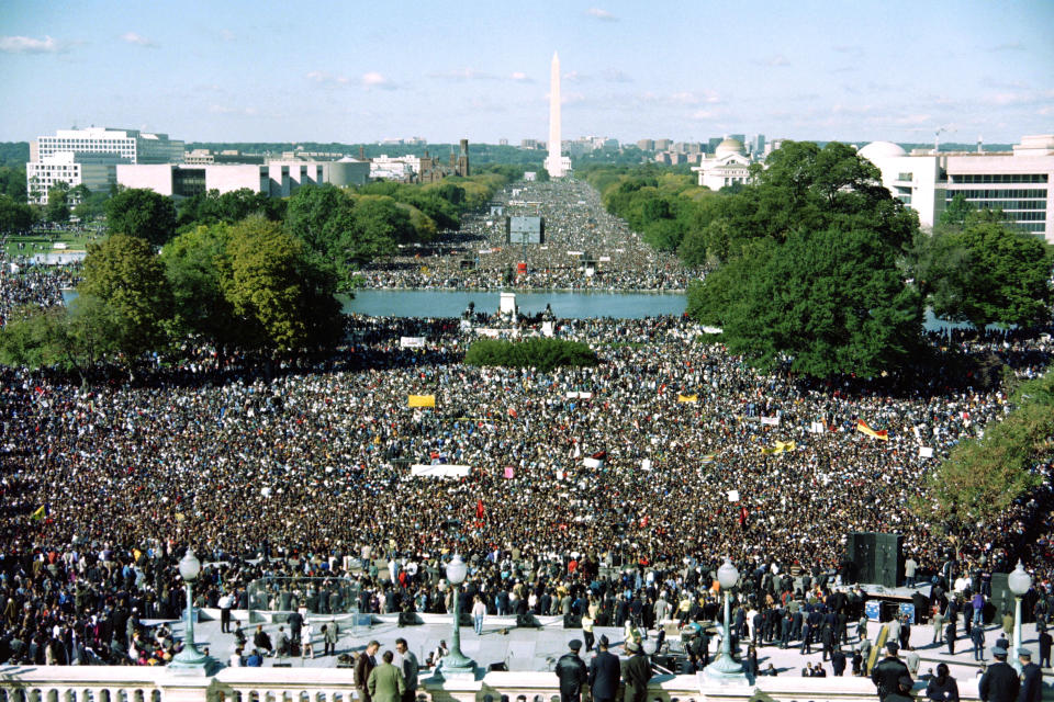 The "Million Man March," called by Nation of Islam leader Louis Farrakhan, was intended as a day for black men to unite and pledge self-reliance and commitment to their families and communities.