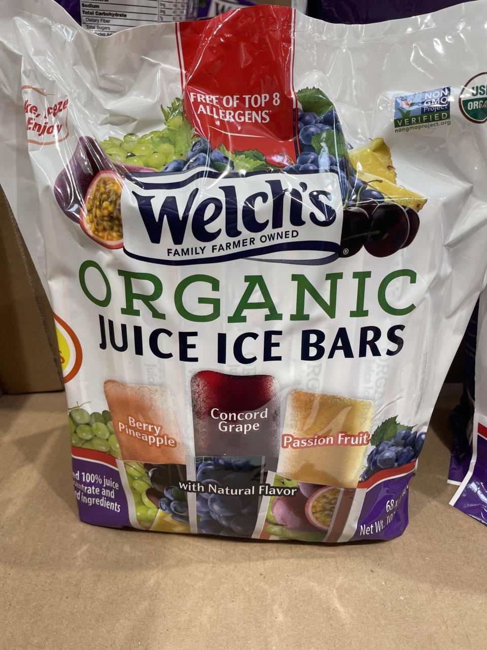 Frozen juice bars