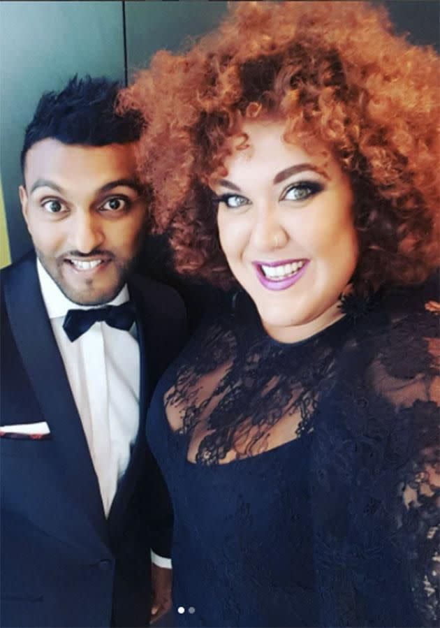 Casey got ready with Nazeem Hussain. Photo: Instagram