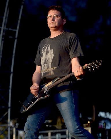 <p>Matt Winkelmeyer/Getty </p> Steve Albini of Shellac performs onstage during FYF Fest 2016 at Los Angeles Sports Arena in August 2016