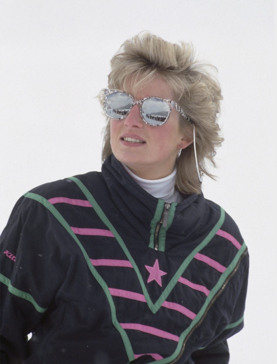 diana skiing trip march 1988
