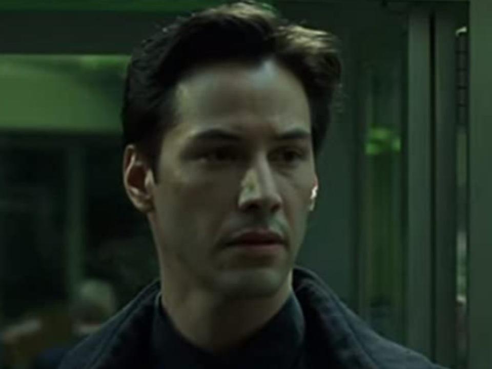 Keanu Reeves in ‘The Matrix’ (Warner Bros)