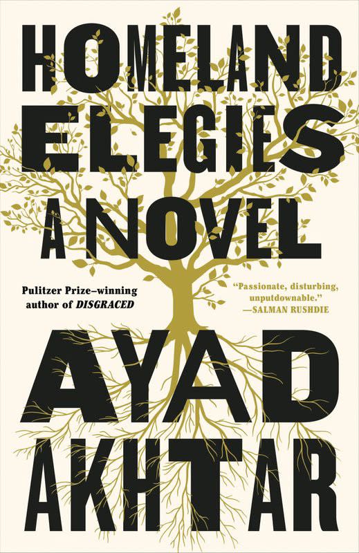 Cover image for "Homeland Elegies," by Ayad Akhtar.