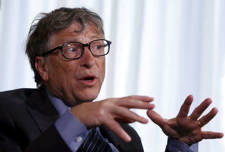 Microsoft Corp co-founder Bill Gates speaks during an interview in New York February 22, 2016. REUTERS/Shannon Stapleton