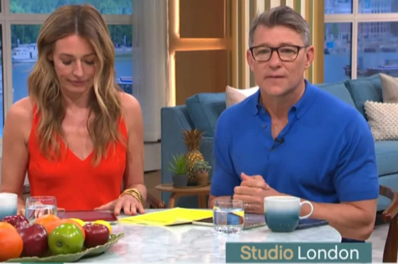 Cat Deeley and Ben Shephard listened to Isla's report from the studio