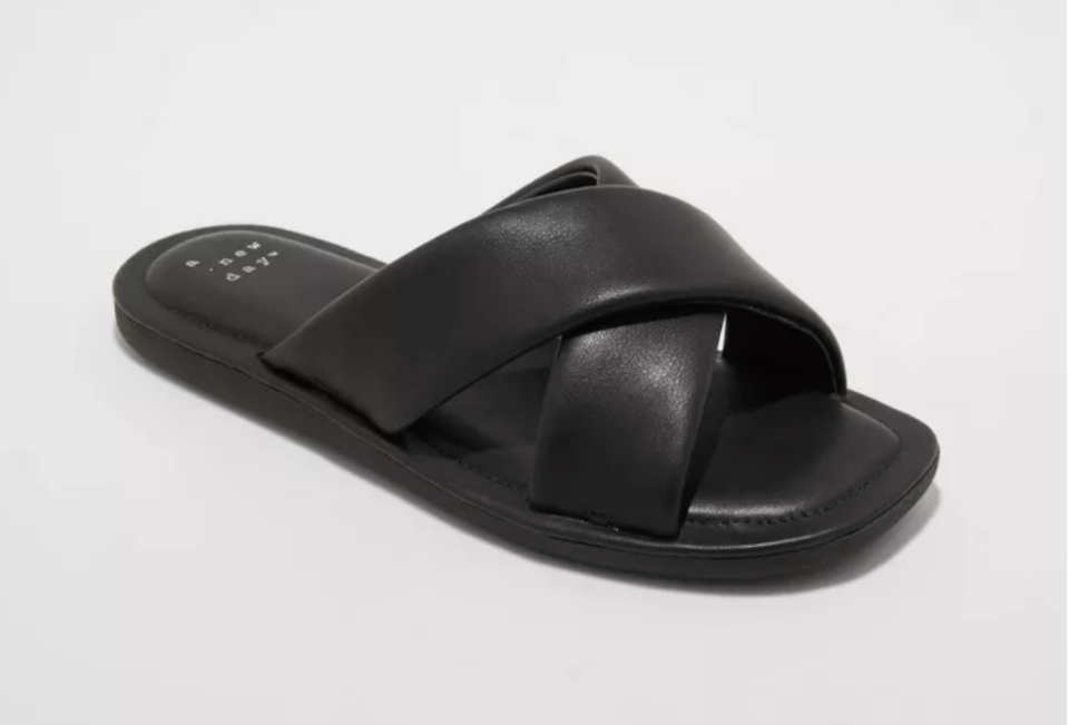 slides, puff slides, sandals, target