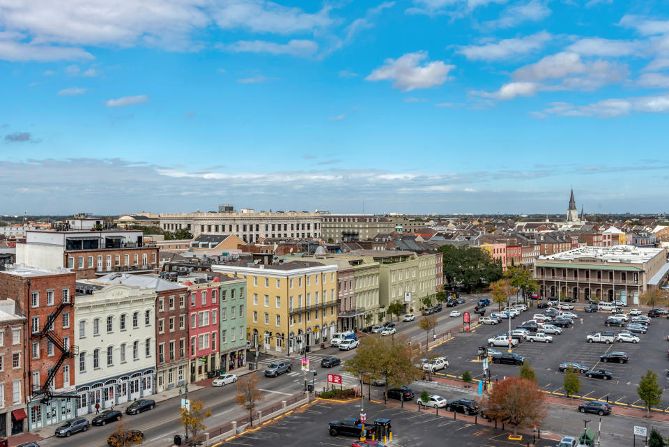 view of french quarter from roof of one11 hotel