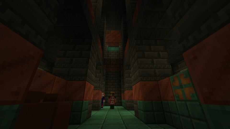 Image of Minecraft 1.21's Trial Chambers and copper bulbs.