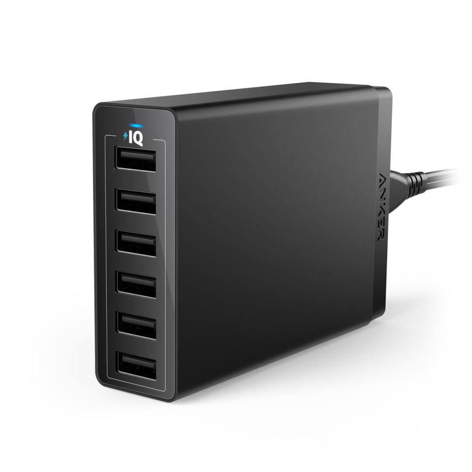 Anker PowerPort 6 (60W 6-Port USB Charging Hub)