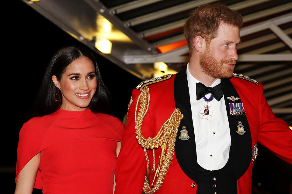 Meghan and Harry at one of their last engagements as working royals this March. (Photo: Simon Dawson/Reuters)