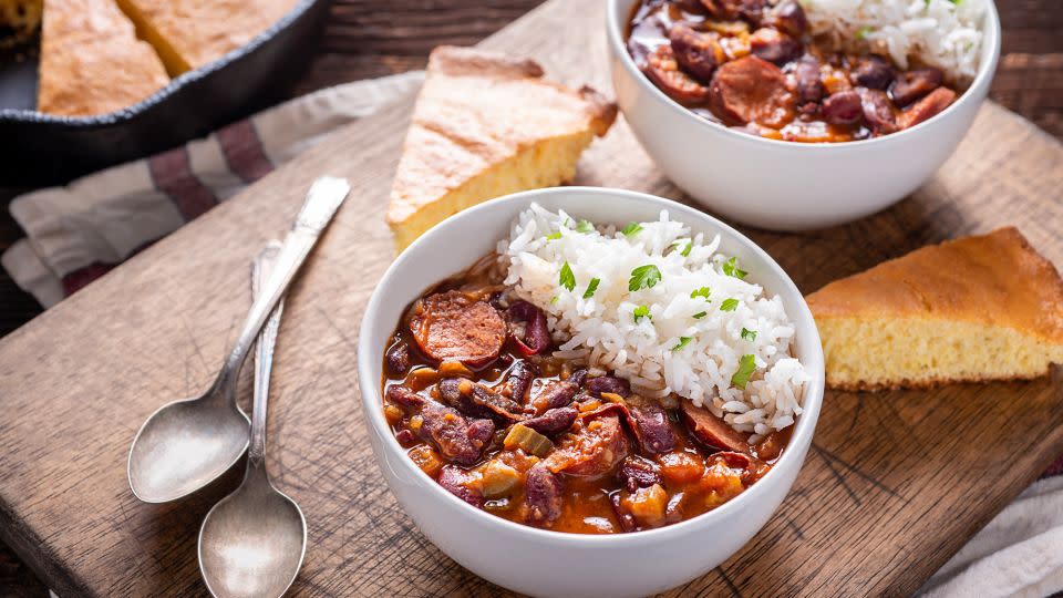 Red beans and rice. - rudisill/E+/Getty Images