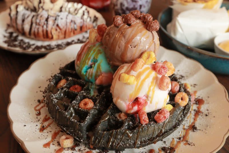 charcoal waffle