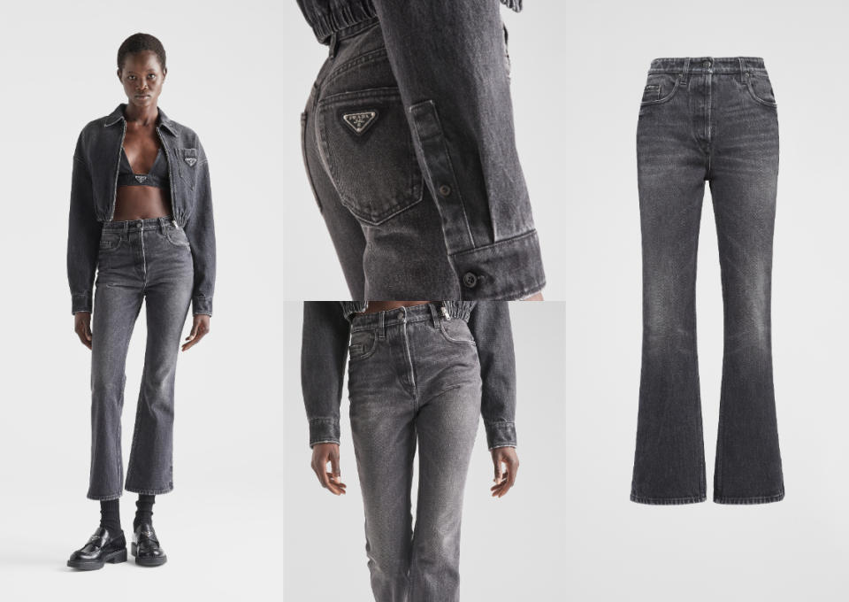 H型身材精品牛仔褲推薦：Prada 五口袋設計牛仔褲，NT$ 39,000！圖片來源：Prada 