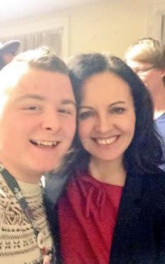 Labour Party aide and member of the British Youth Parliament Dylan McAughey with MP Caroline Flint - Credit: Cavendish Press (Manchester) Ltd