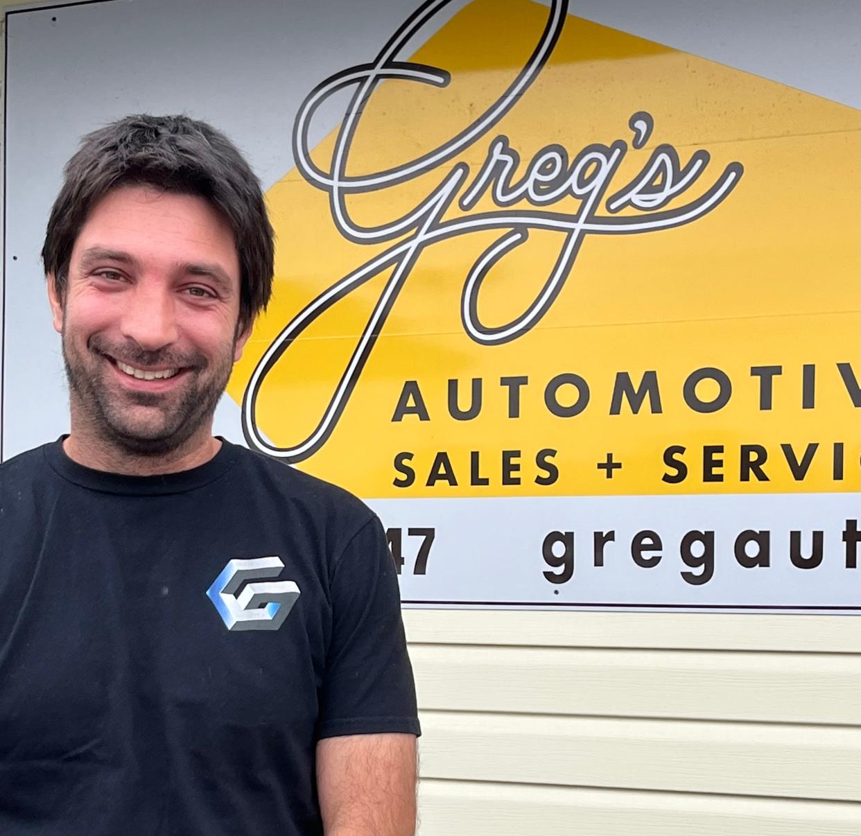 Greg Petkov, owner of The Prized Pig in downtown Mishawaka, also owns Greg's Automotive on the east side of the city.