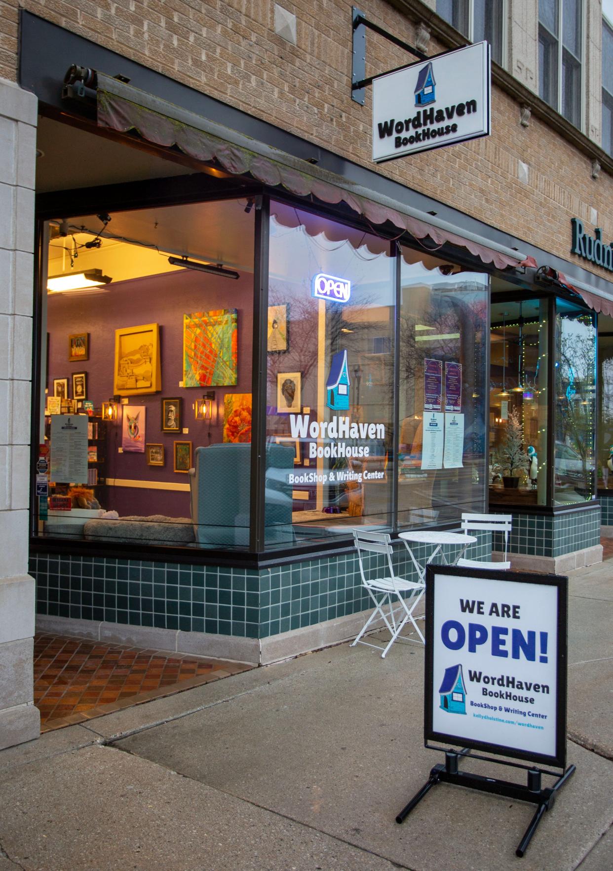 The exterior of WordHaven BookHouse, Wednesday, April 19, 2023, in Sheboygan, Wis.