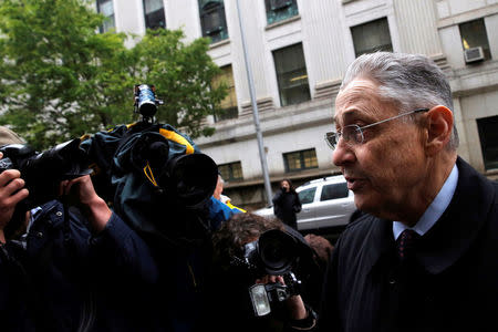 Former New York State Assembly Speaker Sheldon Silver arrives at the Manhattan U.S. District Courthouse in New York City, U.S., May 3, 2016. REUTERS/Andrew Kelly