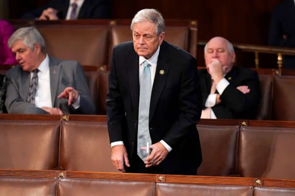 PHOTO: Rep. Ralph Norman casts his vote for Rep. Byron Donalds during the seventh round of voting on the third day to elect a speaker and convene the 118th Congress in Washington, Jan. 5, 2023. (Alex Brandon/AP)